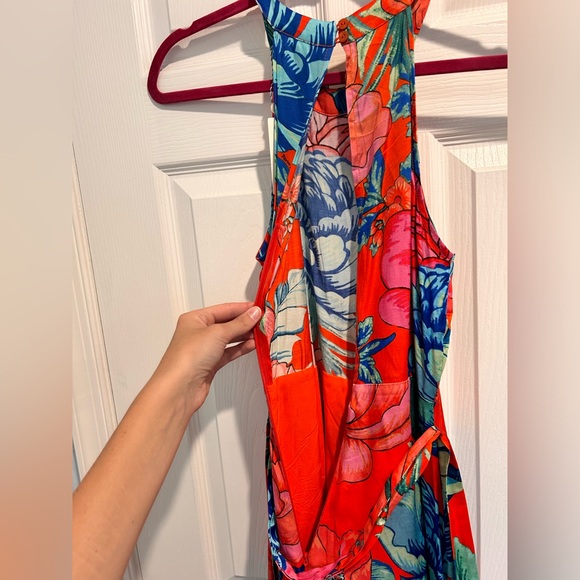 Farm Rio Red Floral Jumpsuit XS NWT - Picture 5 of 14